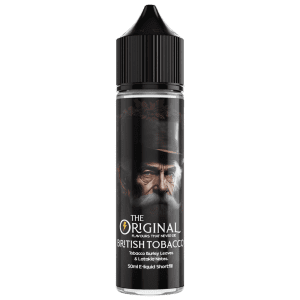 the original british tobacco e-liquid 50ml short fill bottle