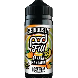 Seriously Pod Fill by Doozy Vape Co | 50/50 VG/PG | Banana mandarin | 100ml Shortfill | 0mg