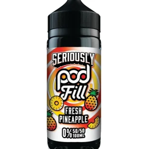 Seriously Pod Fill by Doozy Vape Co | 50/50 VG/PG | fresh pineapple | 100ml Shortfill | 0mg