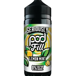 Seriously Pod Fill by Doozy Vape Co | 50/50 VG/PG | lemon mint | 100ml Shortfill | 0mg